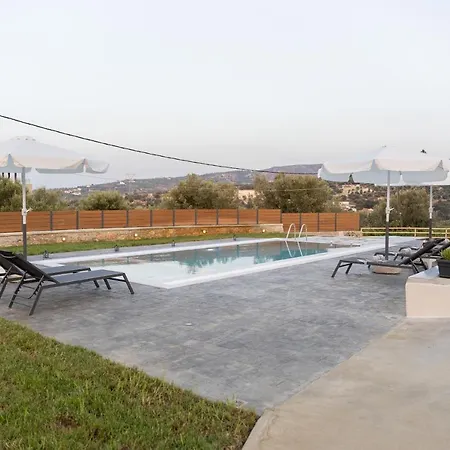 Villa Nontas Ntina With Private Pool & Playground Rethymno  Exterior photo